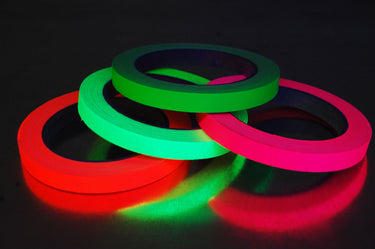 4 Pack Half Inch UV Blacklight Reactive Fluorescent Gaffer Tape 4 Rolls x 20 Yards